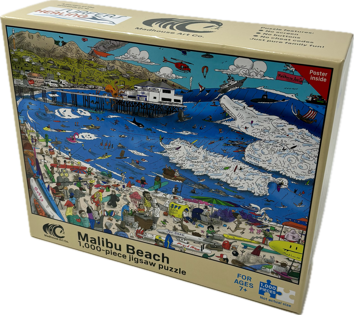 Malibu Beach 1,000 piece jigsaw puzzle