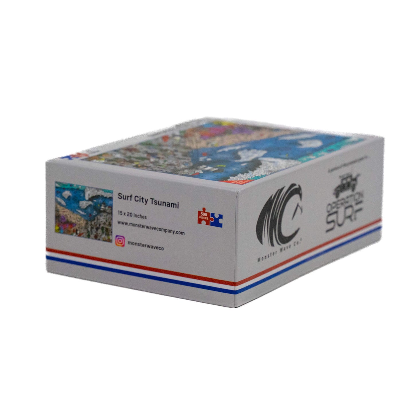 Surf City Tsunami - 500 Piece Jigsaw Puzzle