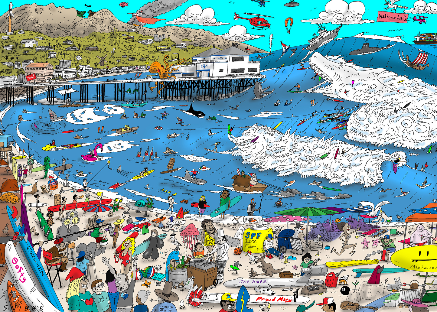Malibu Beach 1,000 piece jigsaw puzzle