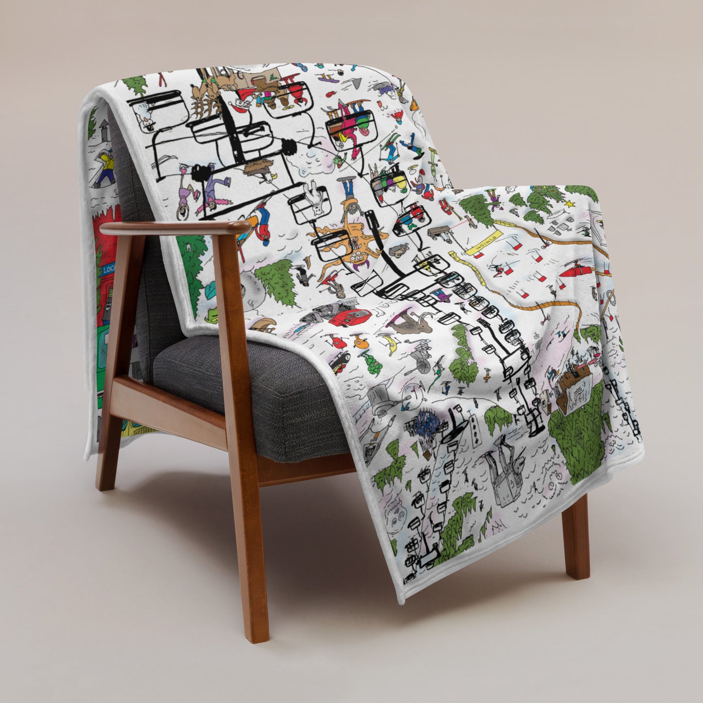Mountain Madness Throw Blanket