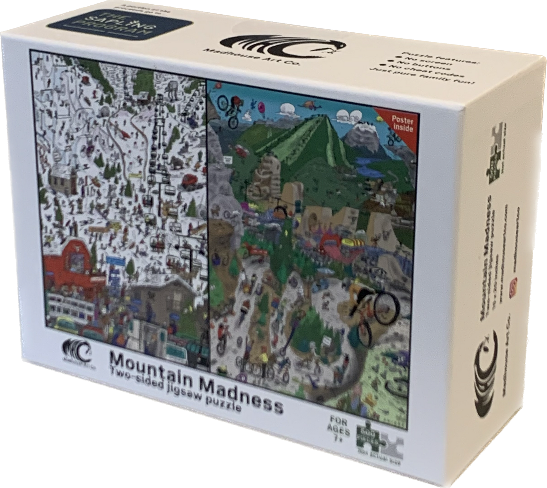 Mountain Madness 500 Piece Jigsaw Puzzle – Madhouse Art Company